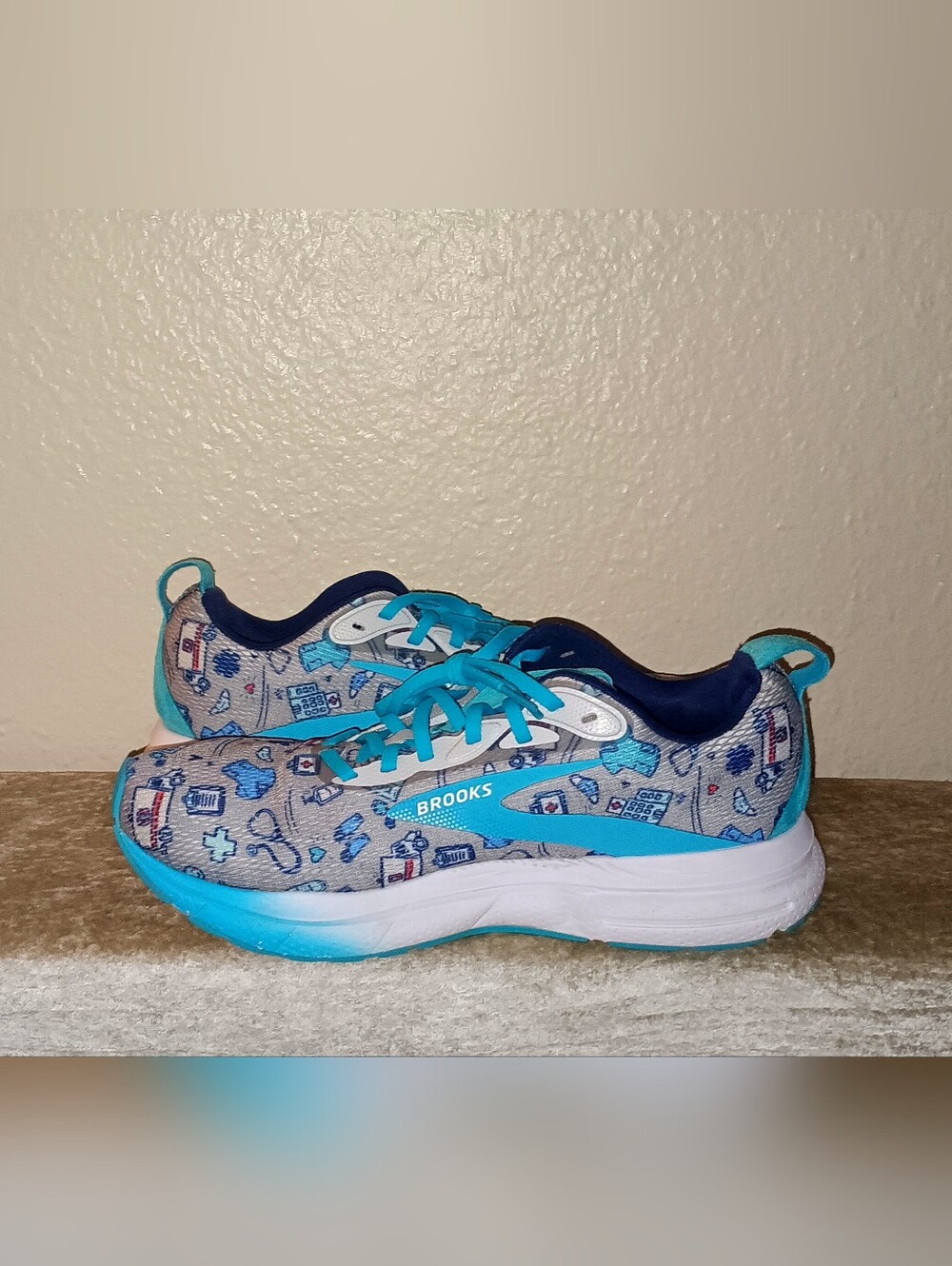 Brooks Trace 4 Hero Grey/Blue - Picture 7 of 8